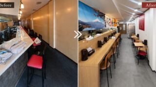 【飲食店】ラーメン店の店舗内装工事
